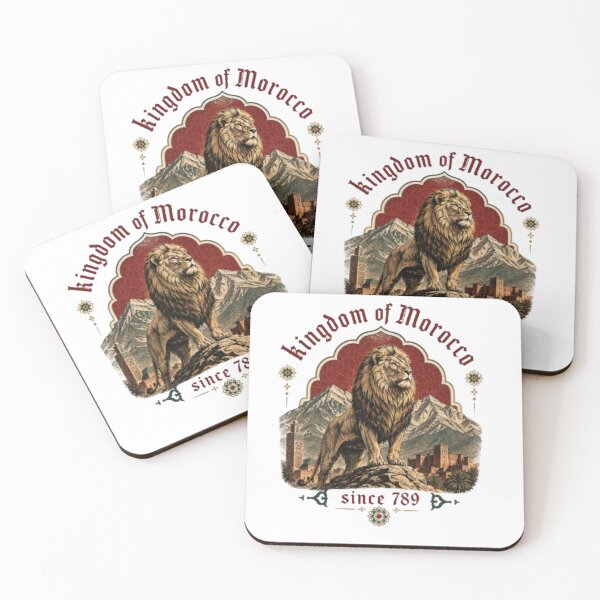 Item preview, Vintage Atlas Lion Kingdom of Morocco Since 789 Moroccan Architecture designed and sold by Bybushralab.