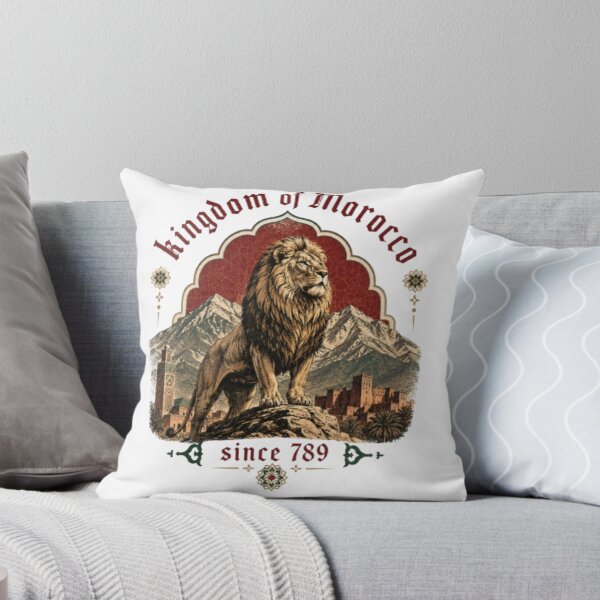 Item preview, Vintage Atlas Lion Kingdom of Morocco Since 789 Moroccan Architecture designed and sold by Bybushralab.