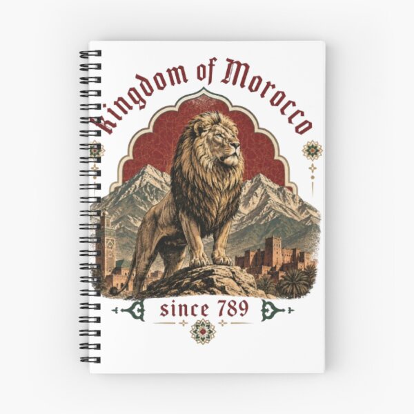 Item preview, Vintage Atlas Lion Kingdom of Morocco Since 789 Moroccan Architecture designed and sold by Bybushralab.