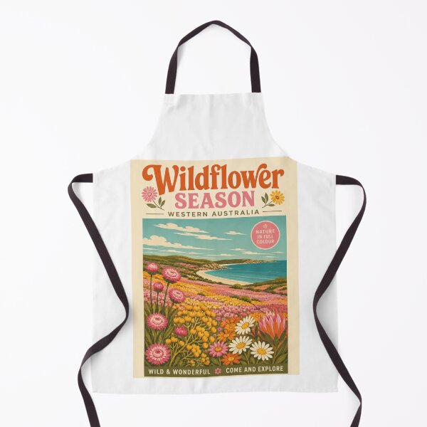 Item preview, Wildflower Season Western Australia Vintage Travel Poster WA Wildflowers designed and sold by Yellowriversss.