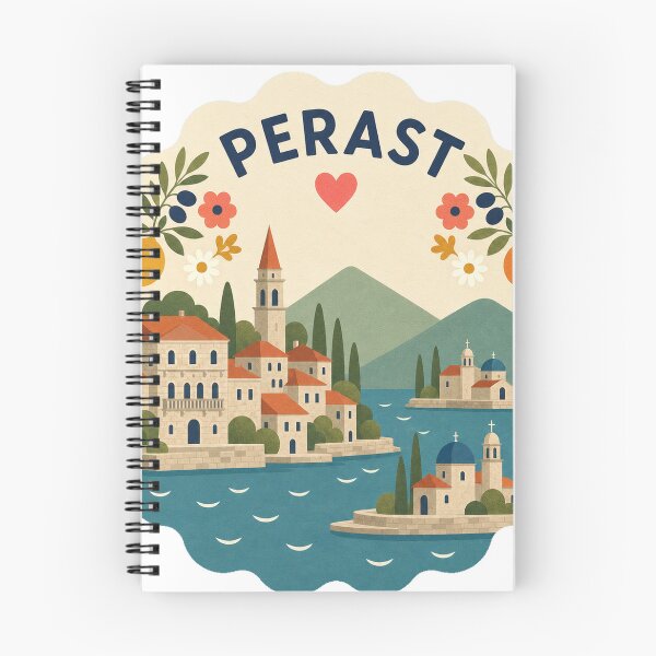 Item preview, Perast Montenegro Travel Souvenir Modern Folk Art designed and sold by VisualArtsOasis.