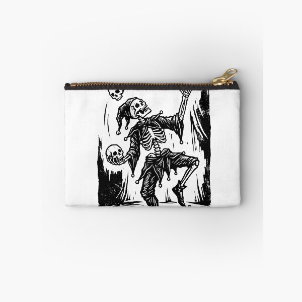 Item preview, Skeleton Court Jester Juggling Skulls Vintage Linocut Block Print Graphic designed and sold by MisteryDesigner.