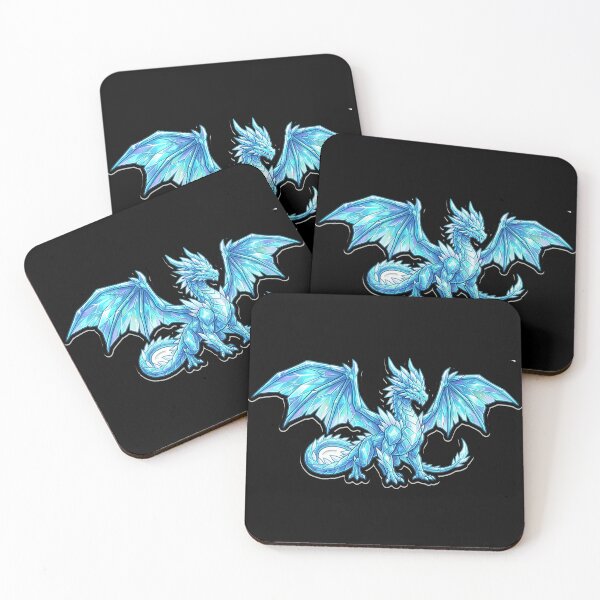Item preview, Magical Turquoise Crystal Dragon Fantasy Sticker designed and sold by Freestyle Prints.