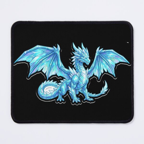 Item preview, Magical Turquoise Crystal Dragon Fantasy Sticker designed and sold by Freestyle Prints.