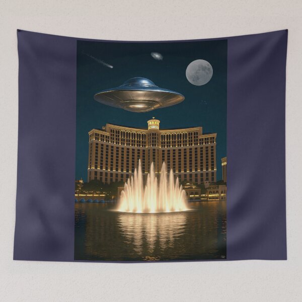Item preview, UFO over Vegas designed and sold by aliengalaxiesglobal.