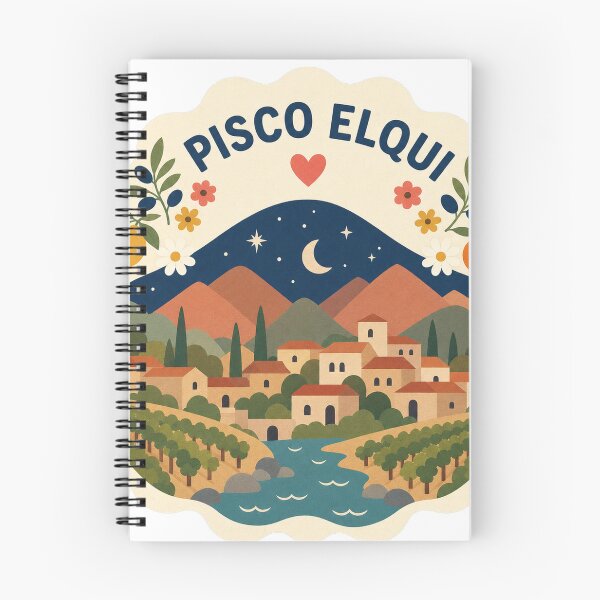 Item preview, Pisco Elqui Chile Travel Souvenir Modern Folk Art designed and sold by VisualArtsOasis.