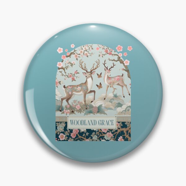 Item preview, Woodland Grace Floral Deer Cherry Blossom Art designed and sold by Sachie's Studio.