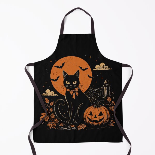Item preview, Vintage Halloween Black Cat Full Moon Pumpkin designed and sold by Sunday.Supply.
