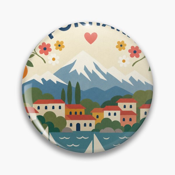 Item preview, Pokhara Nepal Travel Souvenir Modern Folk Art designed and sold by VisualArtsOasis.