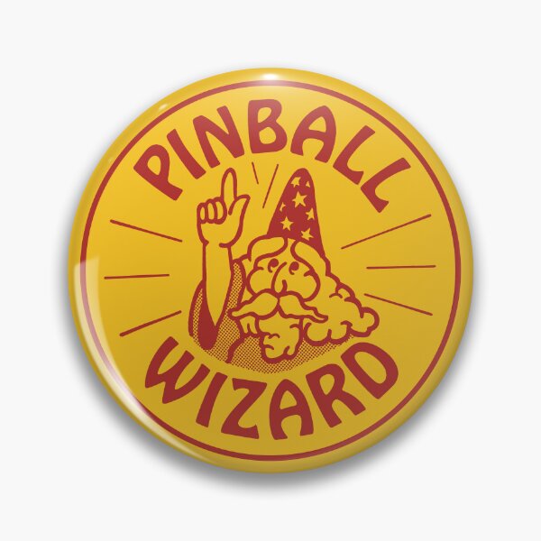 Item preview, Vintage Pinball Wizard - Fully Restored Retro Quarter Arcade Game Pop Art designed and sold by wmxdesign.