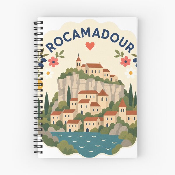 Item preview, Rocamadour France Travel Souvenir Modern Folk Art designed and sold by VisualArtsOasis.
