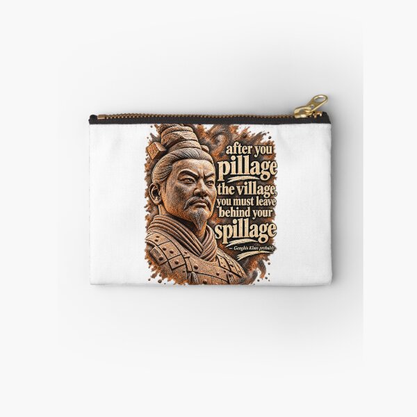 Item preview, Funny Genghis Khan Warrior Motivational Quote designed and sold by UnseriousArt.