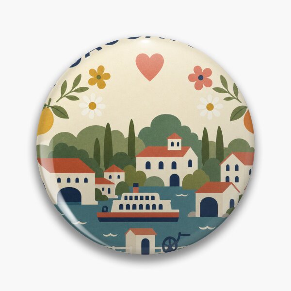 Item preview, Saugatuck USA Travel Souvenir Modern Folk Art designed and sold by VisualArtsOasis.