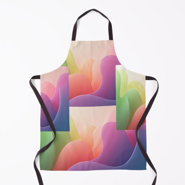 Item preview, Pastel and Vibrant Abstract Wave Gradient Art designed and sold by NikBrin Prevail .