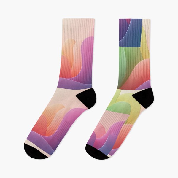 Item preview, Pastel and Vibrant Abstract Wave Gradient Art designed and sold by NikBrin Prevail .