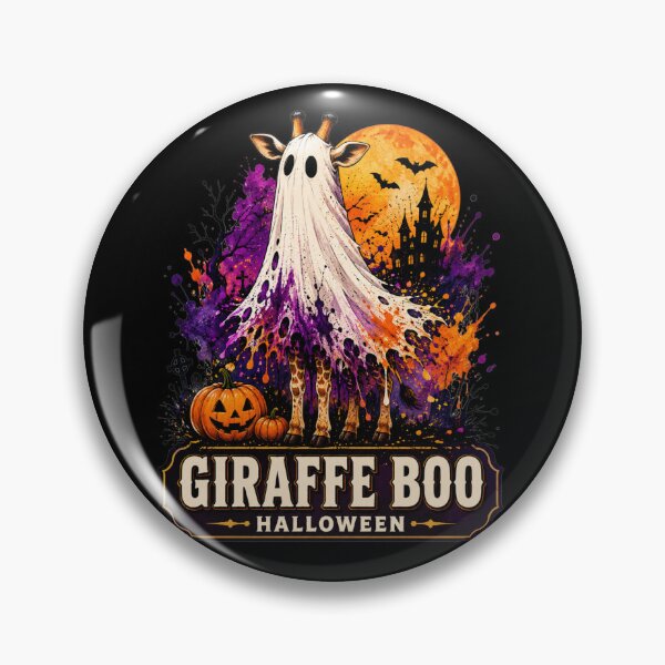 Item preview, Giraffe Boo Halloween Ghost Sheet Costume Painterly Art Gift for Giraffe Lovers designed and sold by Nightarel.