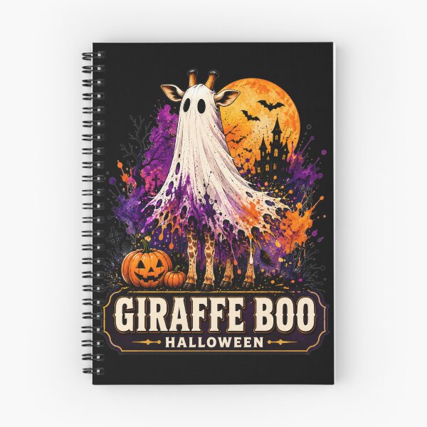 Item preview, Giraffe Boo Halloween Ghost Sheet Costume Painterly Art Gift for Giraffe Lovers designed and sold by Nightarel.