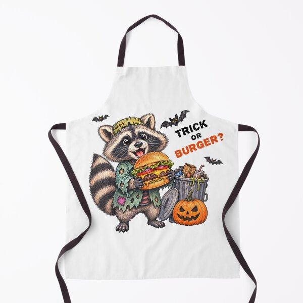 Item preview, Trick or Burger Raccoon Halloween Funny Burger Design designed and sold by Buli89.