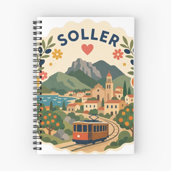 Item preview, Soller Spain Travel Souvenir Modern Folk Art designed and sold by VisualArtsOasis.
