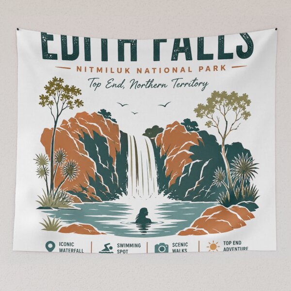 Item preview, Edith Falls Nitmiluk National Park Top End Northern Territory Waterfall designed and sold by Yellowriversss.