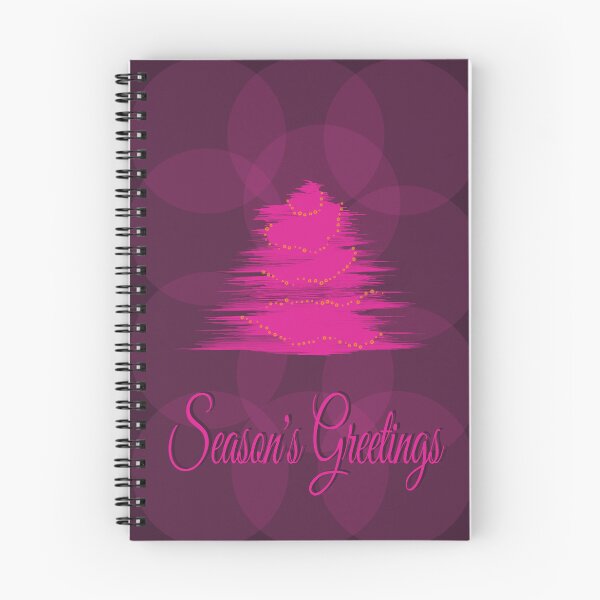 Item preview, Season's Greetings Pink Abstract Tree designed and sold by photossmirnov.