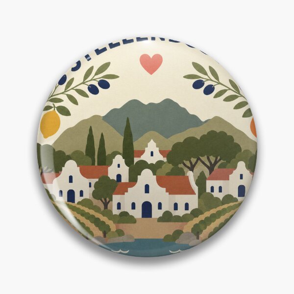 Item preview, Stellenbosch South Africa Travel Souvenir Modern Folk Art designed and sold by VisualArtsOasis.