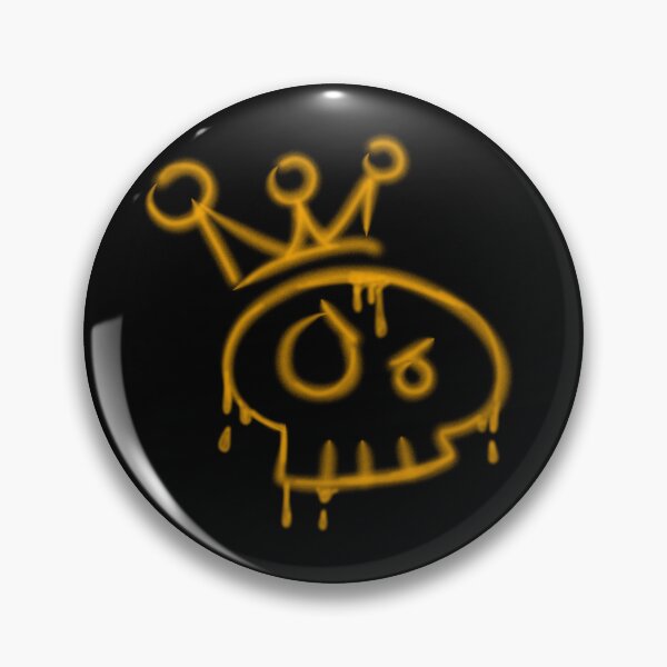 Item preview, Y2k graffiti skull with crown  designed and sold by YaroshMaria.