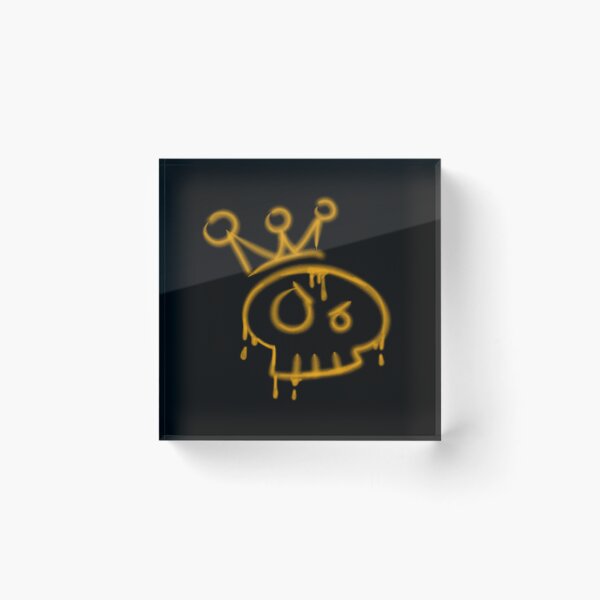 Item preview, Y2k graffiti skull with crown  designed and sold by YaroshMaria.