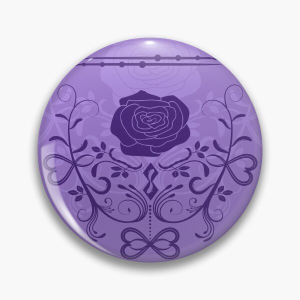 Item preview, Rose ornament, purple, lavender designed and sold by RedPoppyStudio.