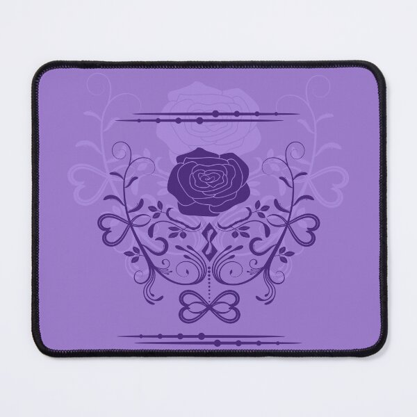 Item preview, Rose ornament, purple, lavender designed and sold by RedPoppyStudio.