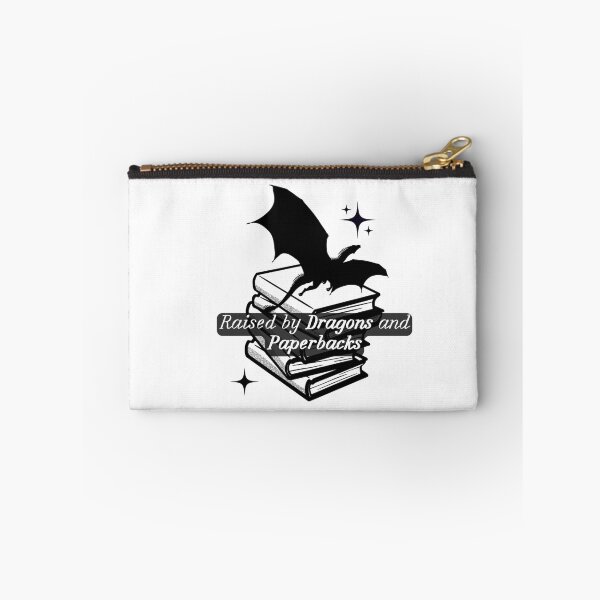 Item preview, Raised By Dragons And Paperbacks - Fantasy Reader Quote designed and sold by BloompodDesigns.