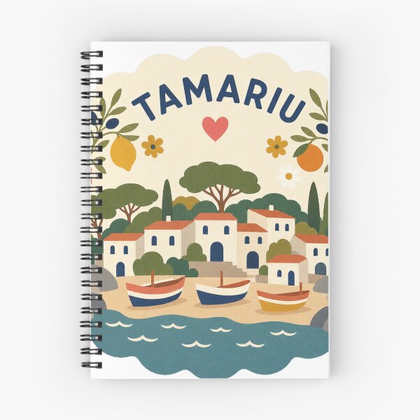 Item preview, Tamariu Spain Travel Souvenir Modern Folk Art designed and sold by VisualArtsOasis.