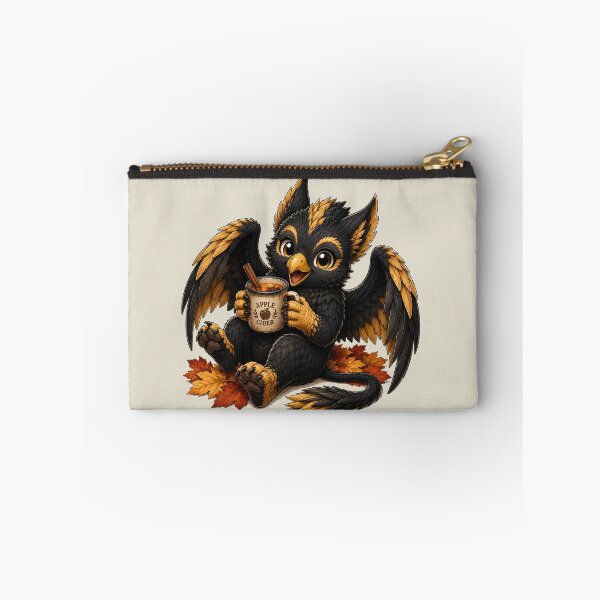 Item preview, Black and Gold Fantasy Griffin with Apple Cider designed and sold by Hatchling Hollow.