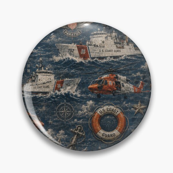 Item preview, Vintage Coast Guard Maritime Pattern designed and sold by Military Insignia Products.
