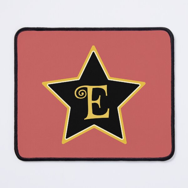Item preview, Star Monogram E Gold Black designed and sold by Jeallan Designs.