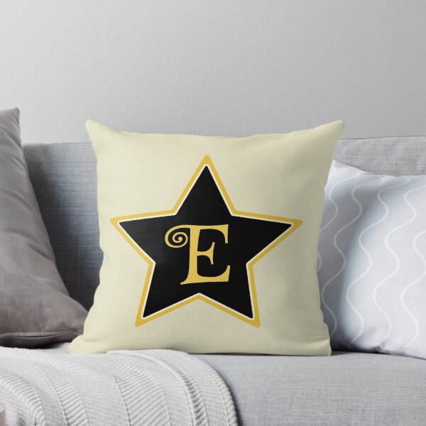 Item preview, Star Monogram E Gold Black designed and sold by Jeallan Designs.