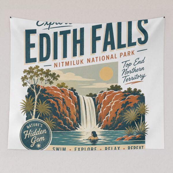 Item preview, Edith Falls Est 1956 - Nitmiluk National Park Top End Northern Territory designed and sold by Yellowriversss.