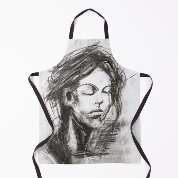 Item preview, Reflejo silencioso – Retrato original a carboncillo designed and sold by Biangretta.