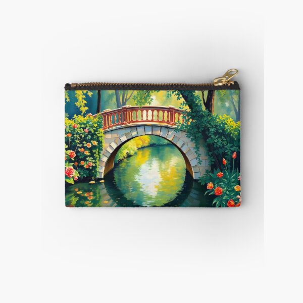 Item preview, A garden bridge in the style of Monet. designed and sold by oldMastersofart.