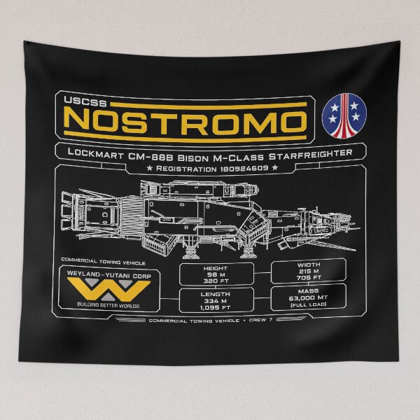 Item preview, Nostromo schematic, Weyland Yutani designed and sold by obstinator.