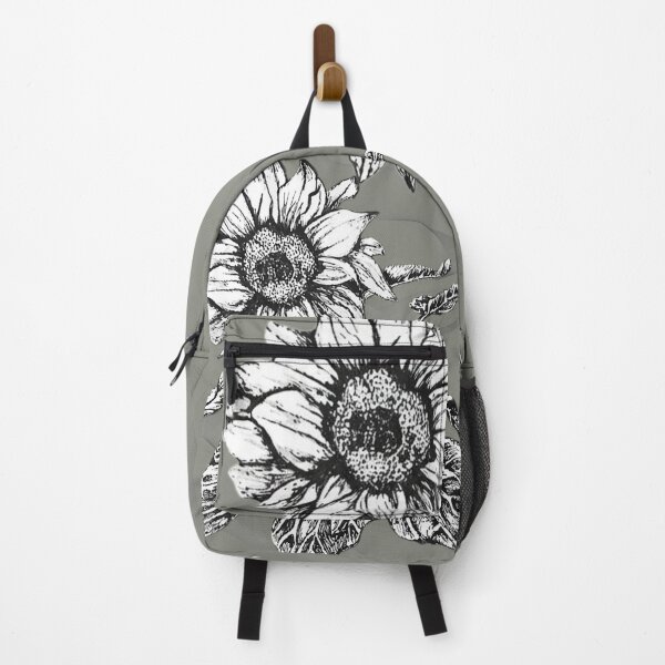 Item preview, Black Pen Sunflower Line Art Sketch designed and sold by ArtistsAtticWI.