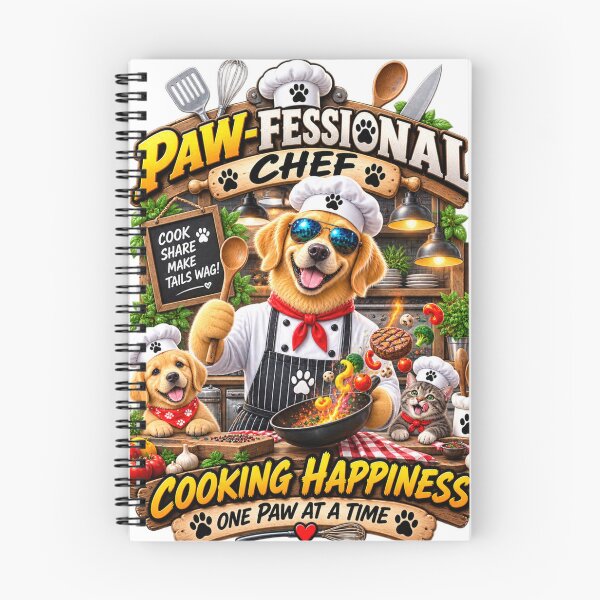Item preview, Paw-Fessional Chef Dog – Funny Cooking Dog Gift for Food Lovers designed and sold by TeeVibeHaus.