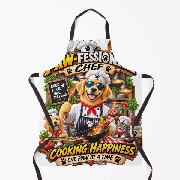 Item preview, Paw-Fessional Chef Dog – Funny Cooking Dog Gift for Food Lovers designed and sold by TeeVibeHaus.