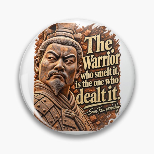 Item preview, Funny Sun Tzu Terracotta Warrior Quote designed and sold by UnseriousArt.