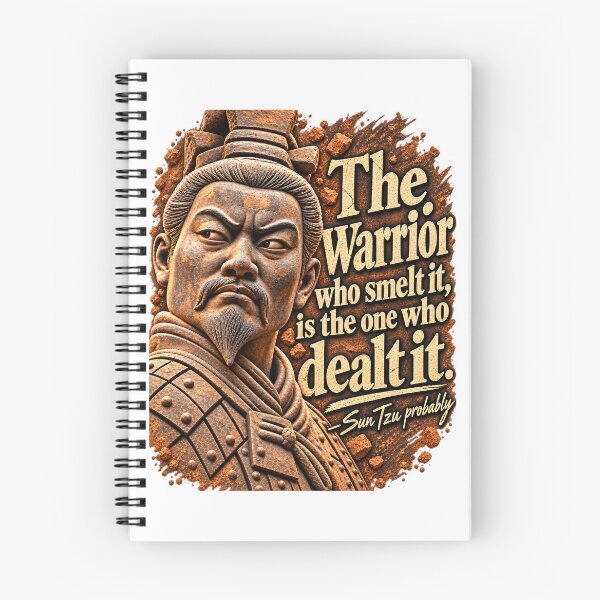 Item preview, Funny Sun Tzu Terracotta Warrior Quote designed and sold by UnseriousArt.