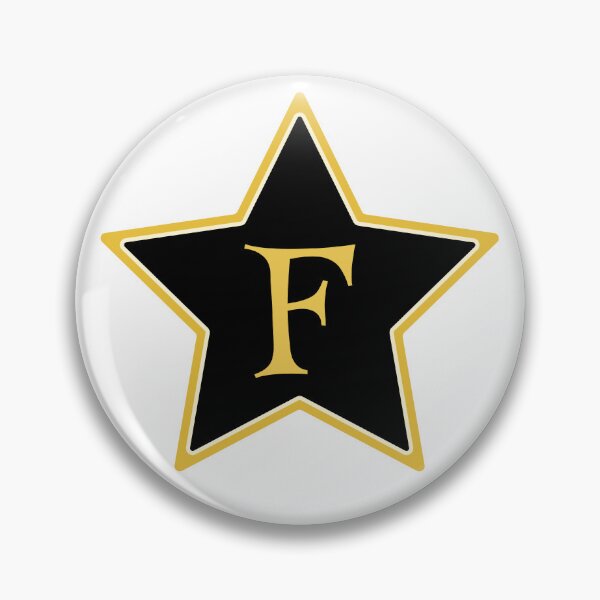 Item preview, Star Monogram F Gold Black designed and sold by Jeallan Designs.