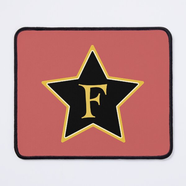 Item preview, Star Monogram F Gold Black designed and sold by Jeallan Designs.