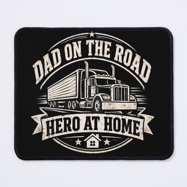 Item preview, Dad On The Road Hero At Home - Vintage Trucker Father's Day Gift designed and sold by Haque Designs.
