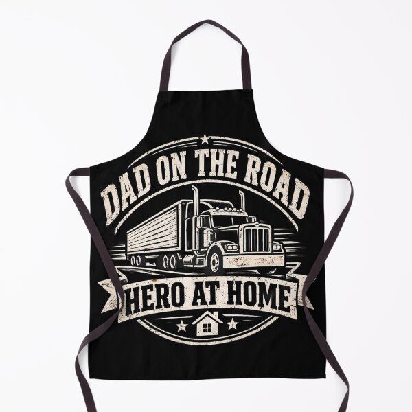 Item preview, Dad On The Road Hero At Home - Vintage Trucker Father's Day Gift designed and sold by Haque Desigens.