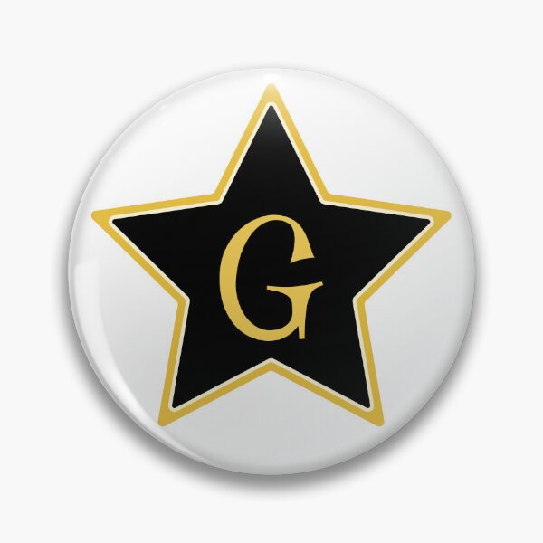 Item preview, Star Monogram G Gold Black designed and sold by Jeallan Designs.